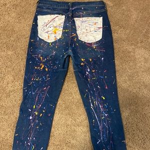 Custom painted old navy jeans